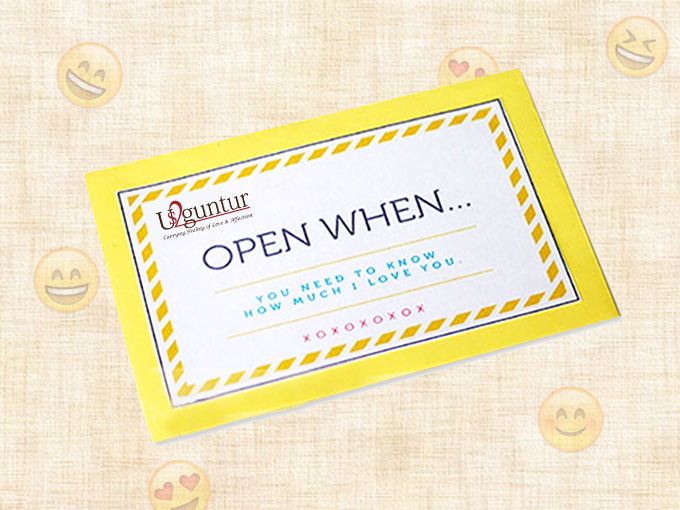"Open when - Letters - Click here to View more details about this Product